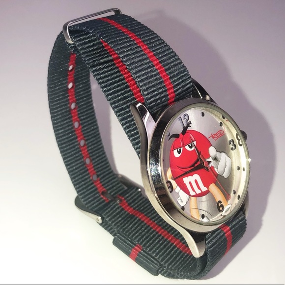 Red M&M Watch - Rare Vintage Unique - Picture 1 of 5